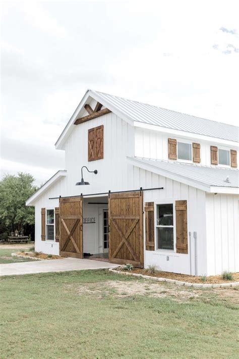 white barn house metal|white barndominium.